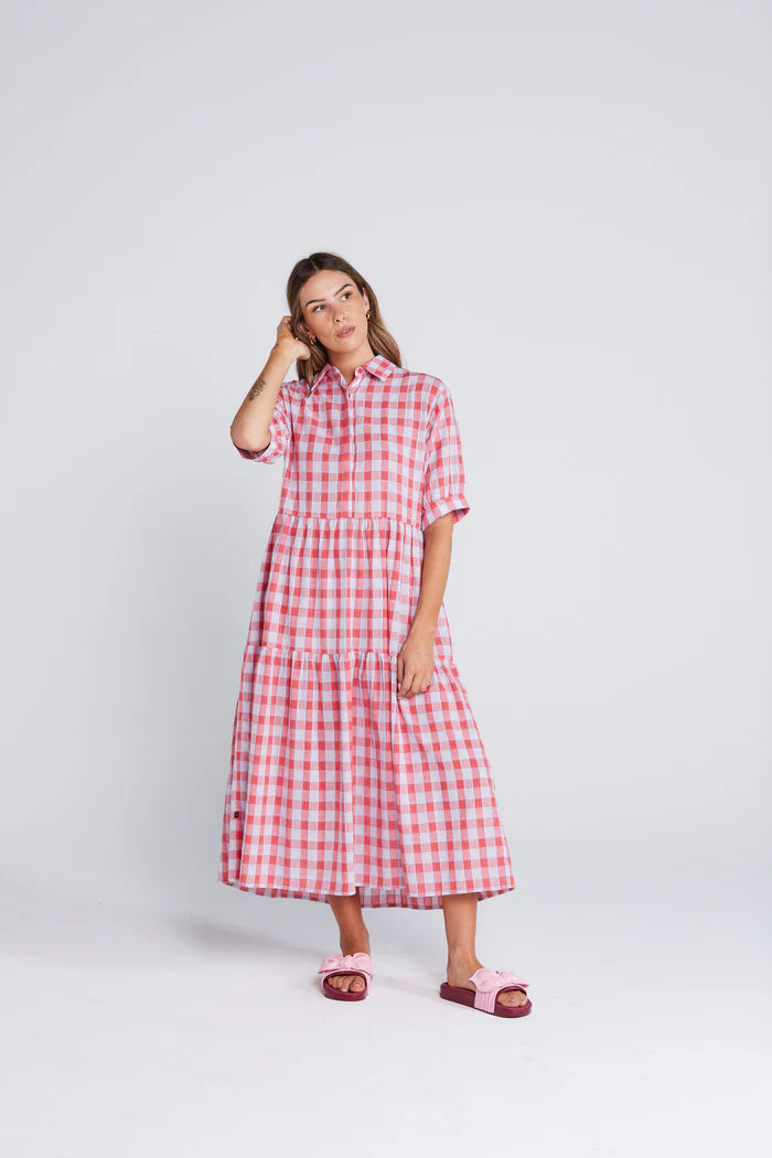Luna Dress Check Mate