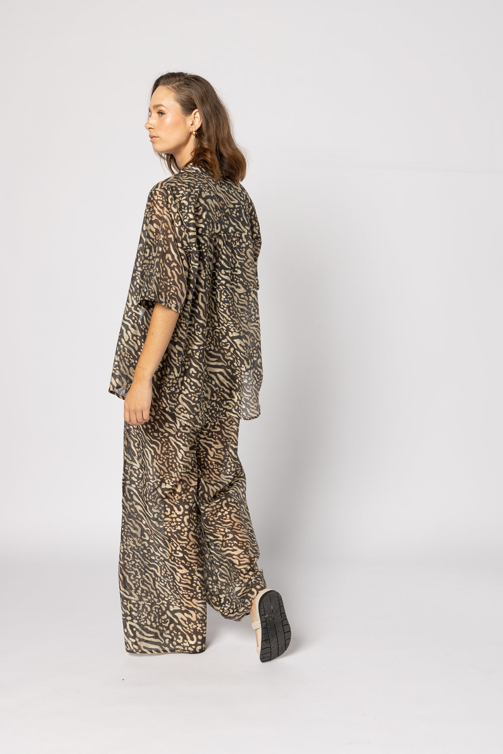 Piza Shirt Zebra Print