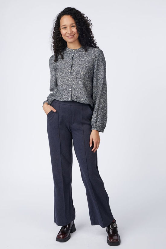 YERSE Printed Navy Shirt