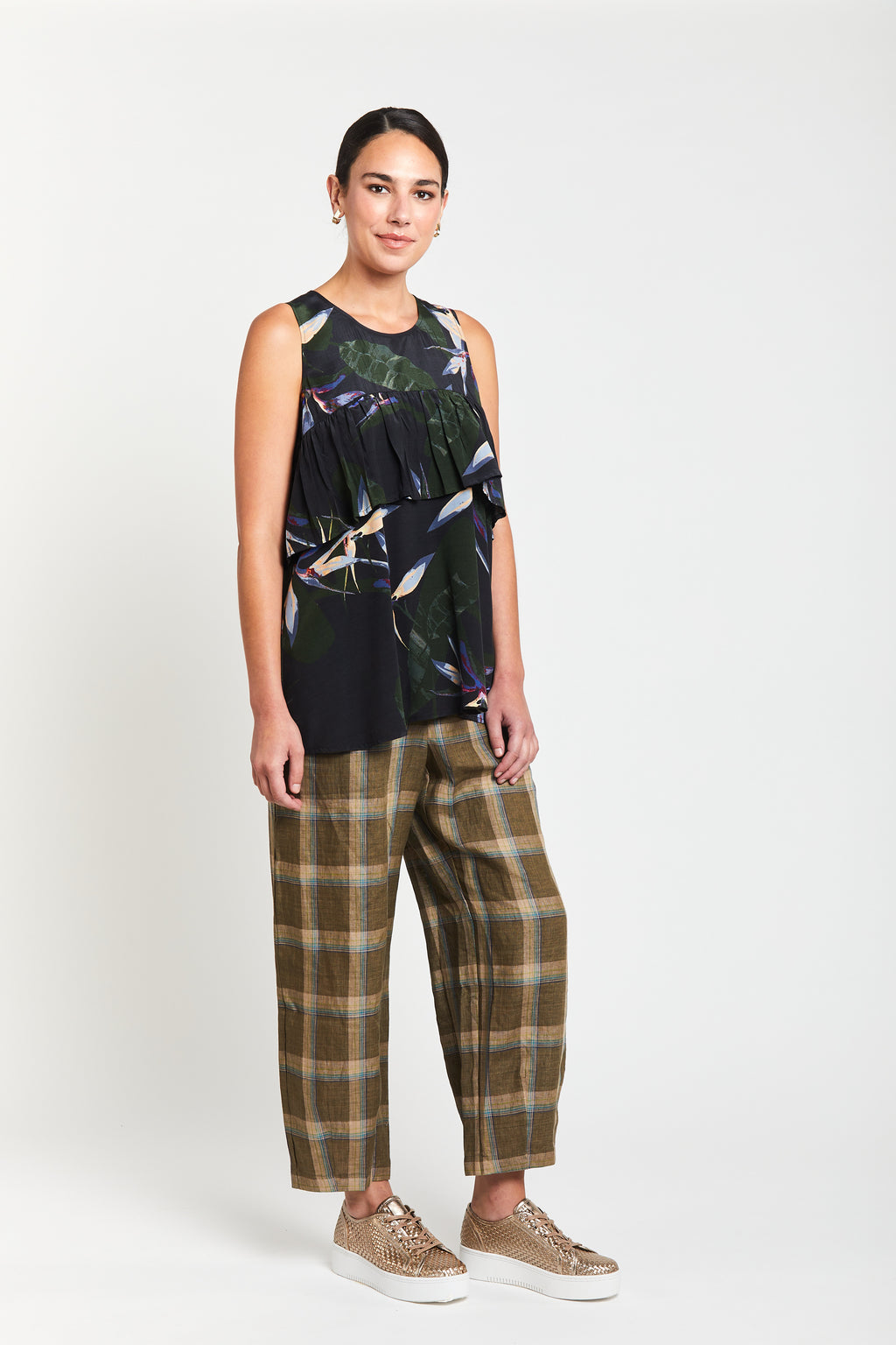 Dublin Devon Pant Olive check