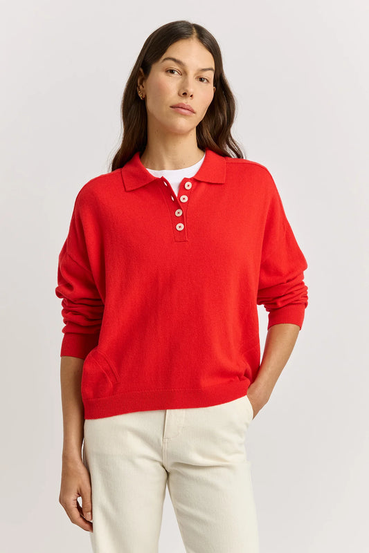 Toorallie Fine Jersey Polo Red
