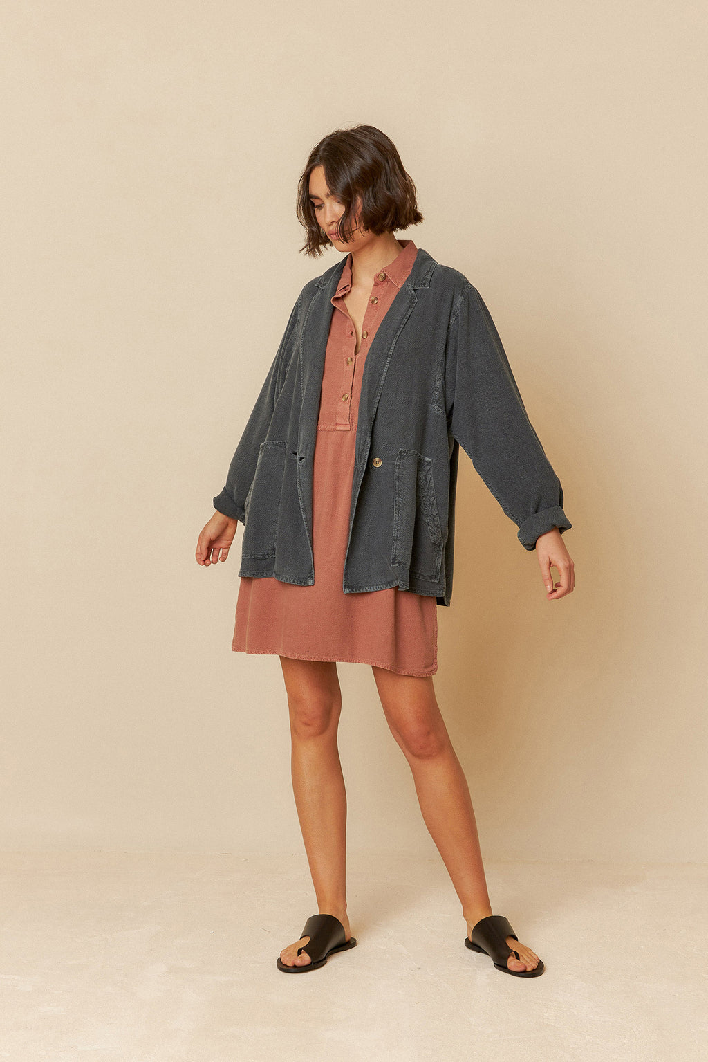 VINTAGE TEXTURED BLAZER