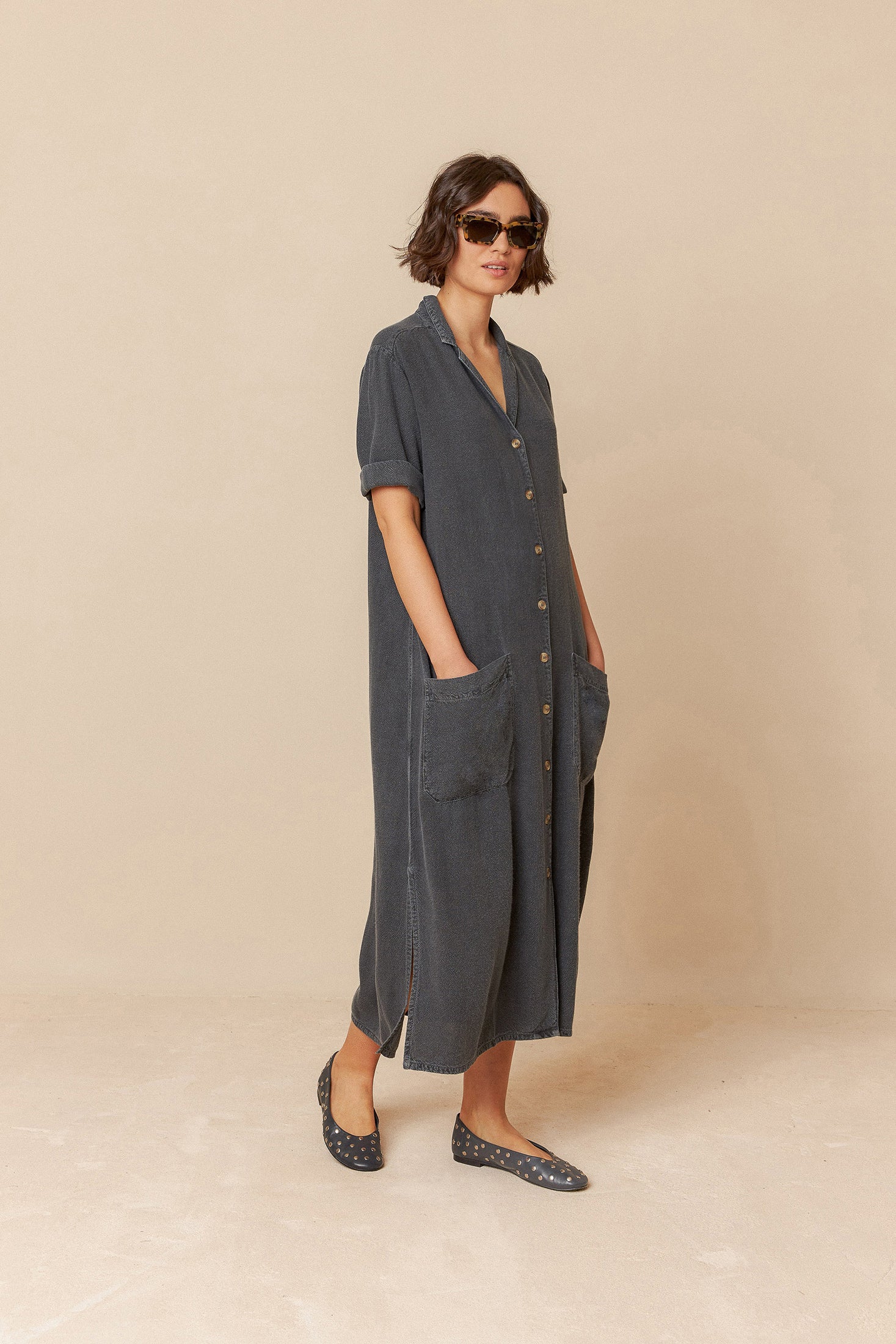 Indi & Cold Viscose Linen Dress