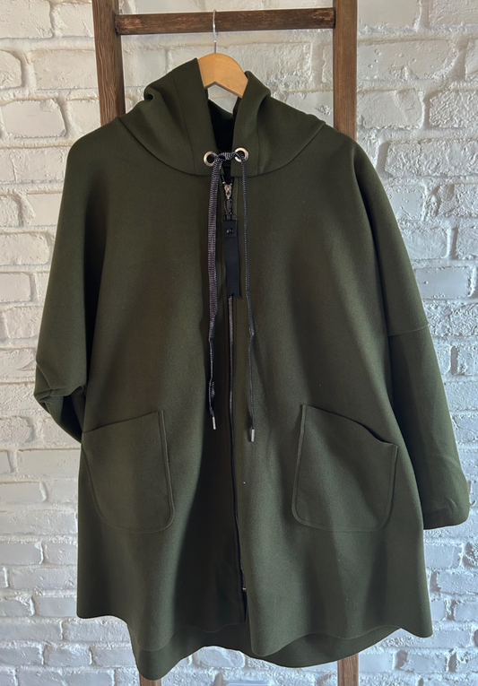 Addison Hood Jacket | Khaki