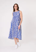 Ana Dress | Cobalt Print