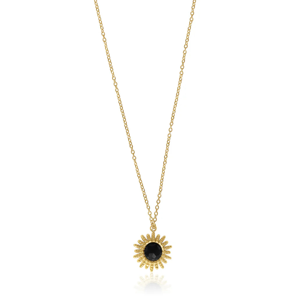 Steel Me Soleil Black Onyx Necklace