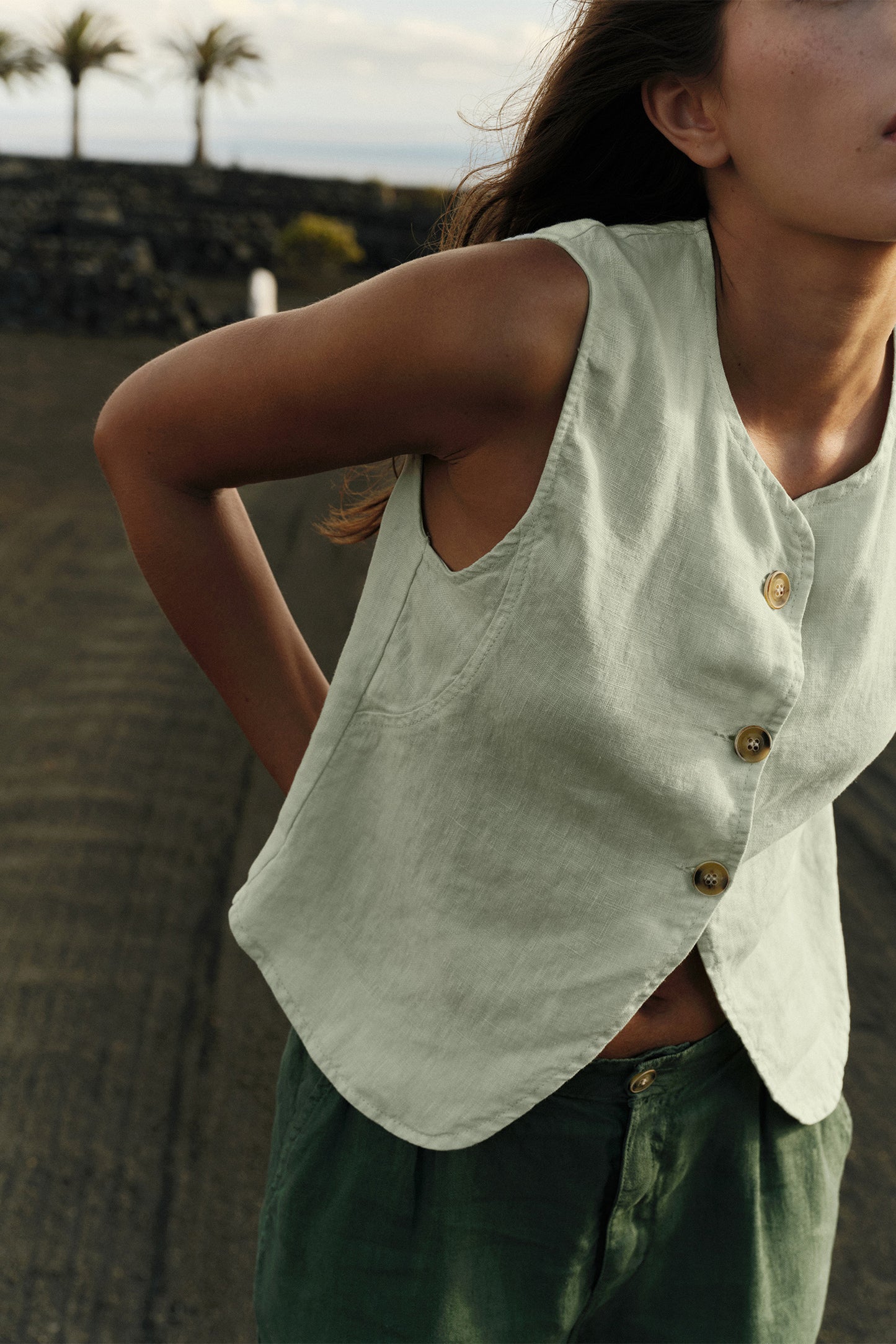 Linen Vest