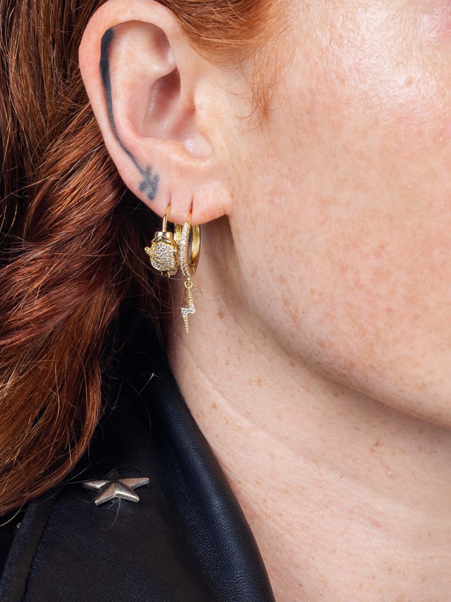Jaguar Gold Hoops