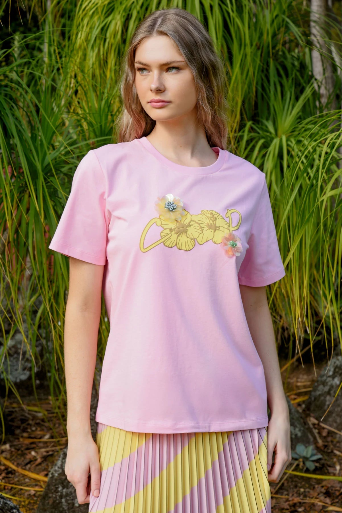 COOP HIBISCUS HOLIDAY T-Shirt Pink