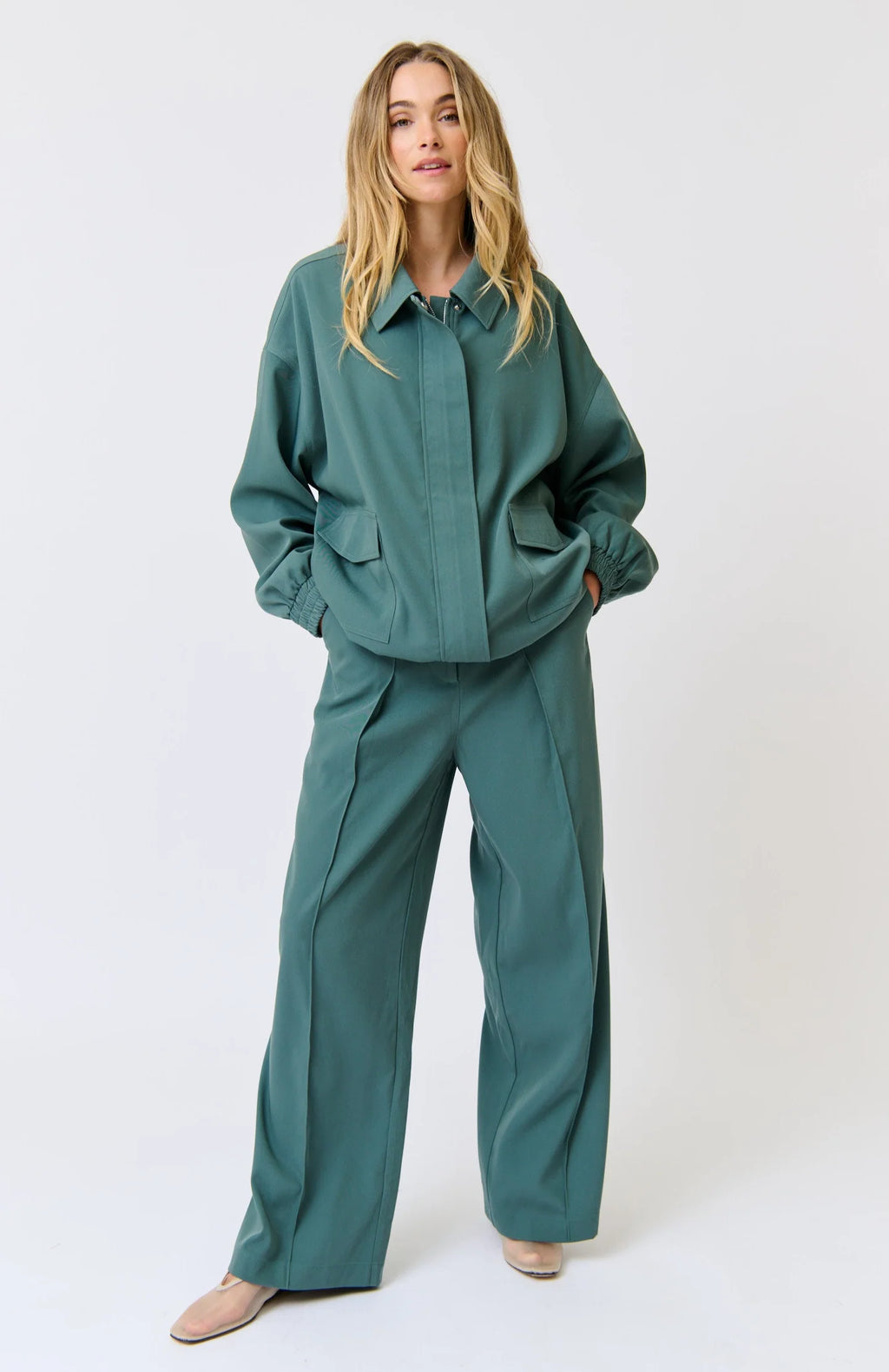 cartel and willow willa pant alpine mist