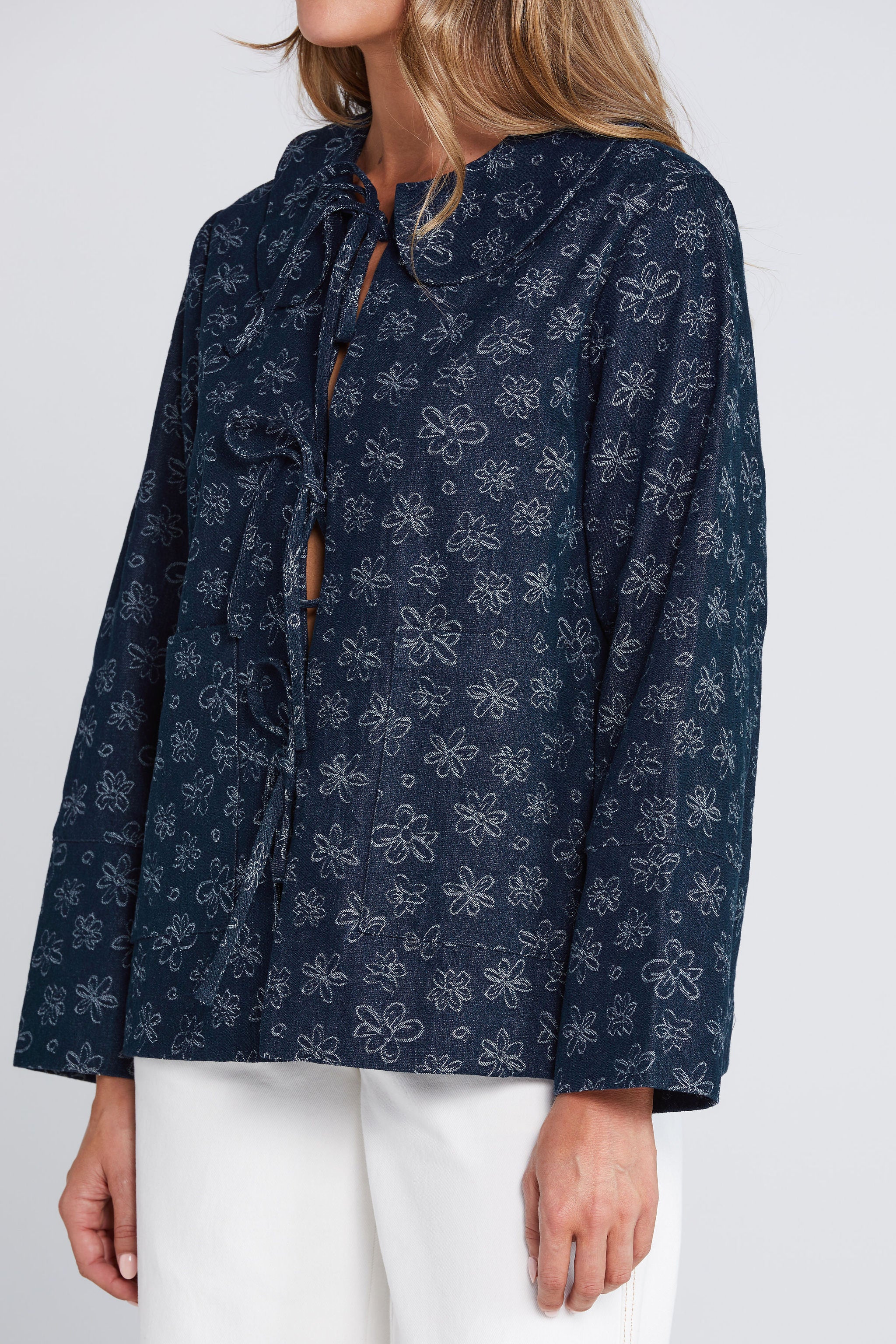 Commence Shacket Inkwell Bloom