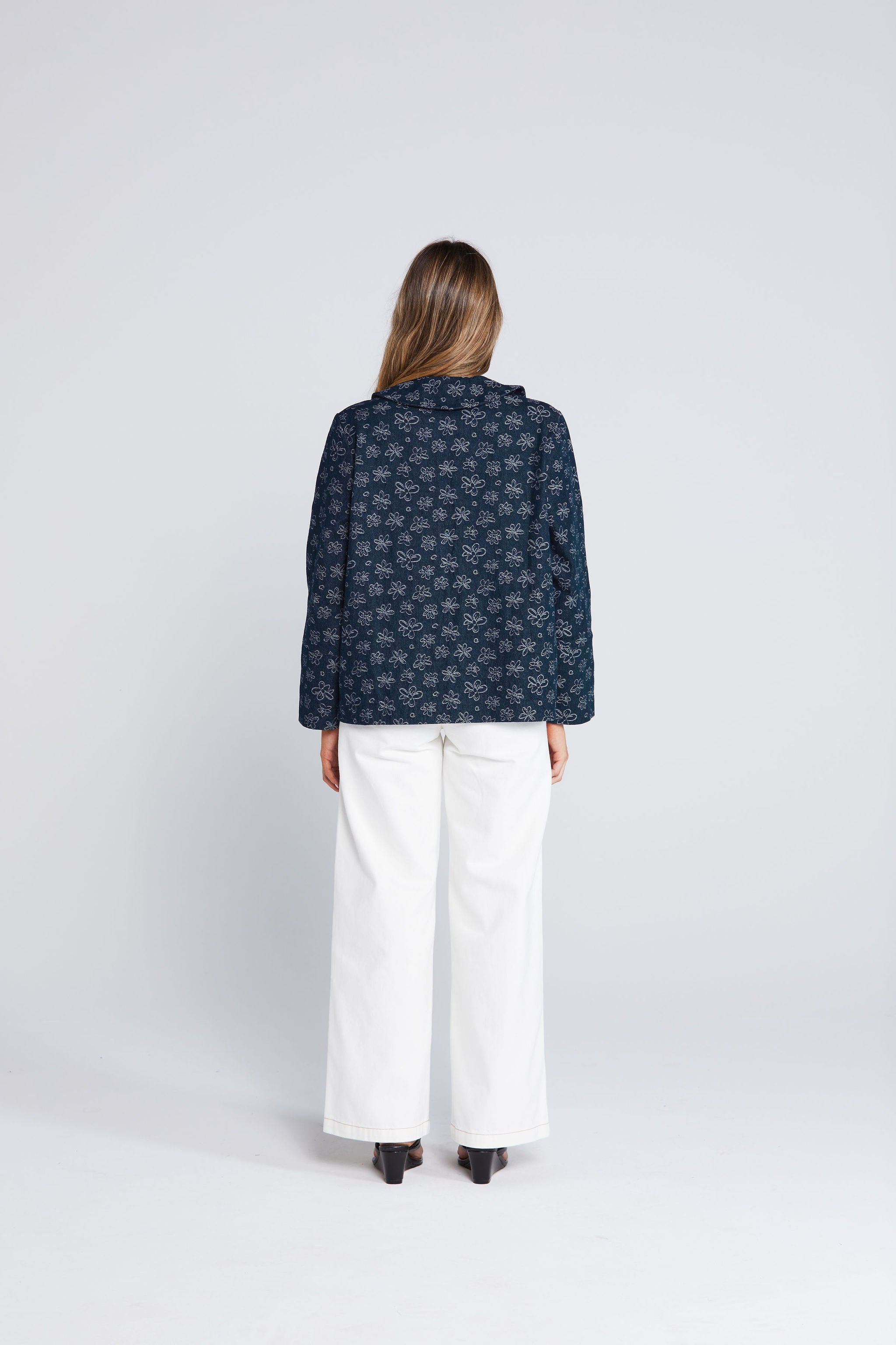 Commence Shacket Inkwell Bloom