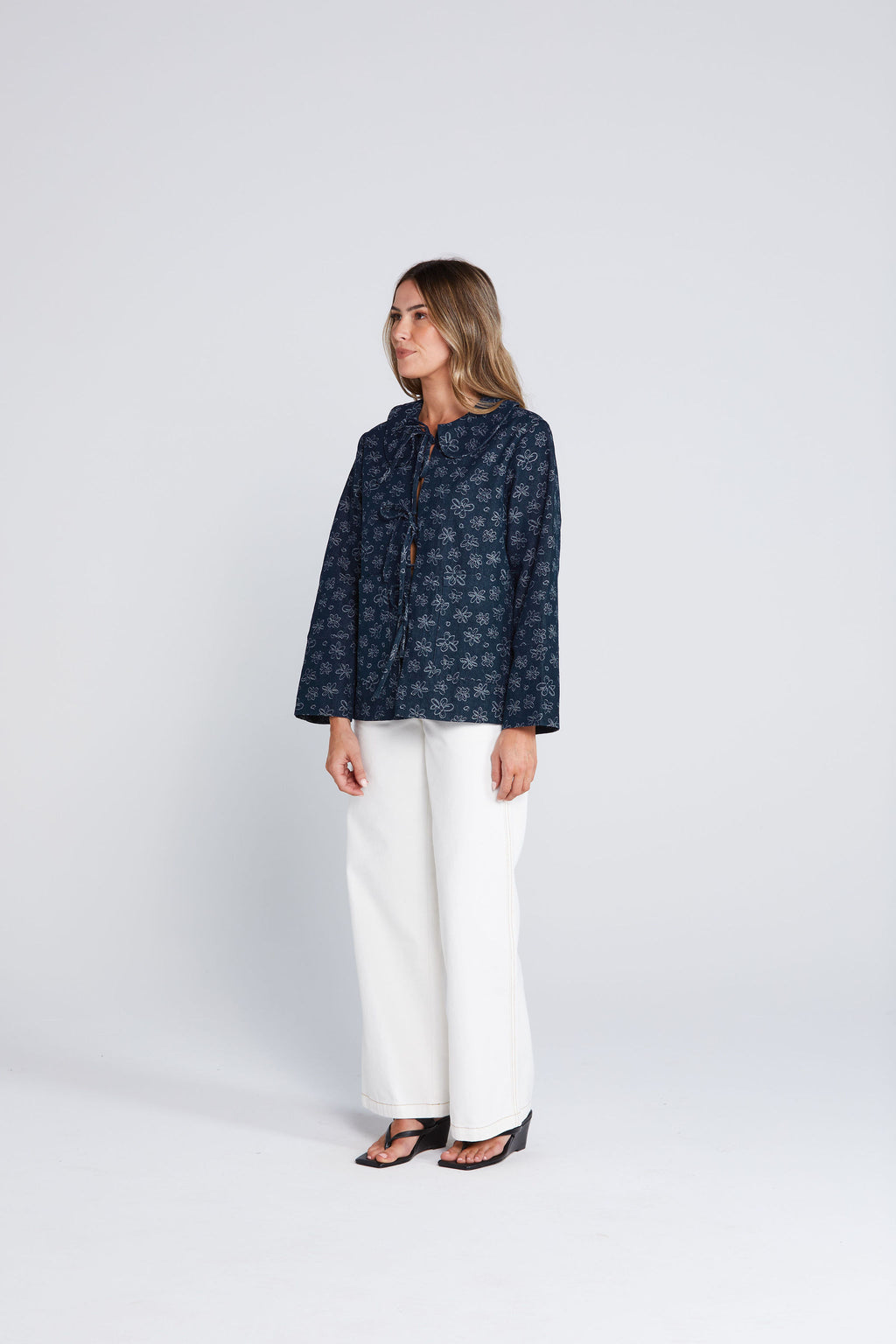 Commence Shacket Inkwell Bloom