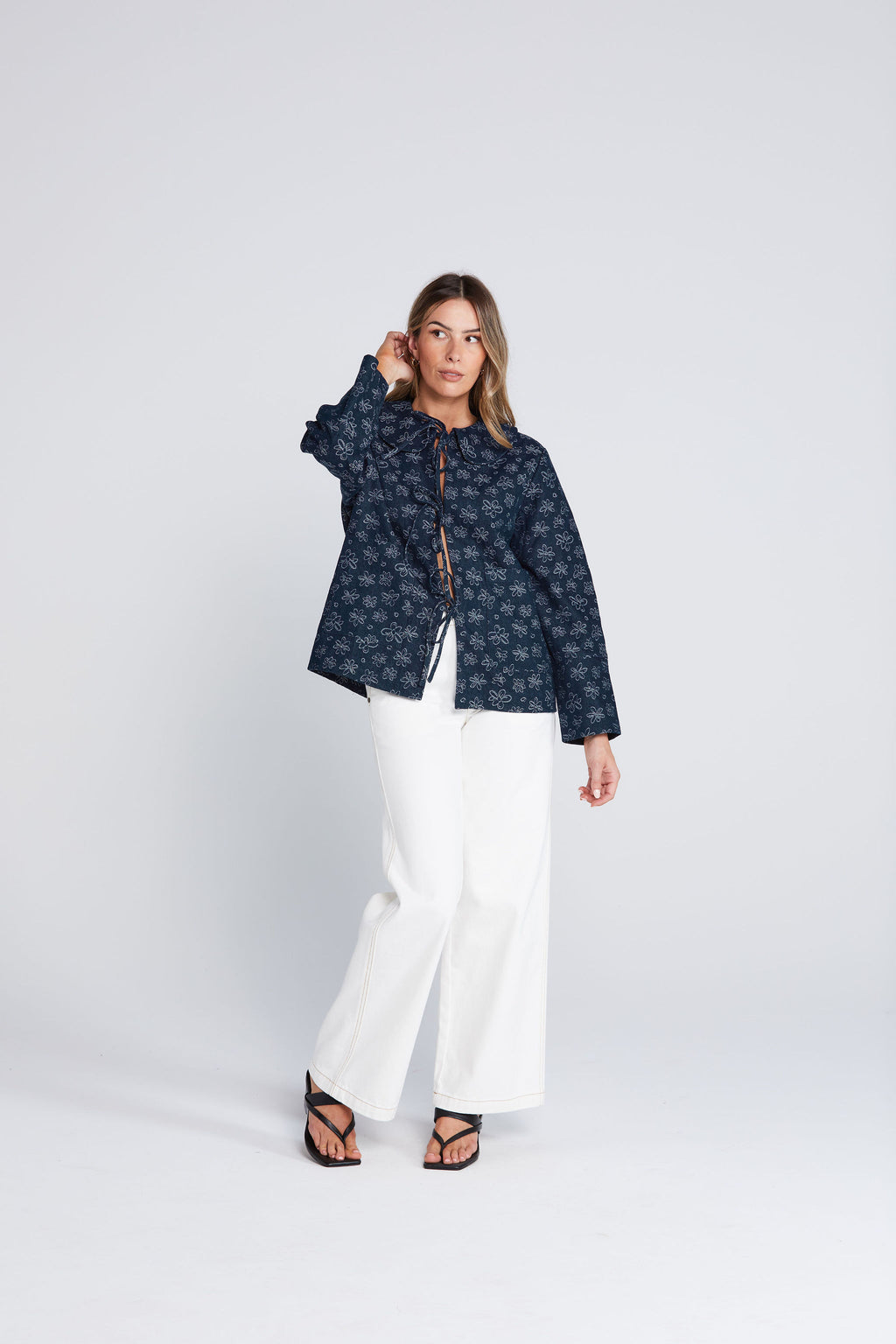 Commence Shacket Inkwell Bloom