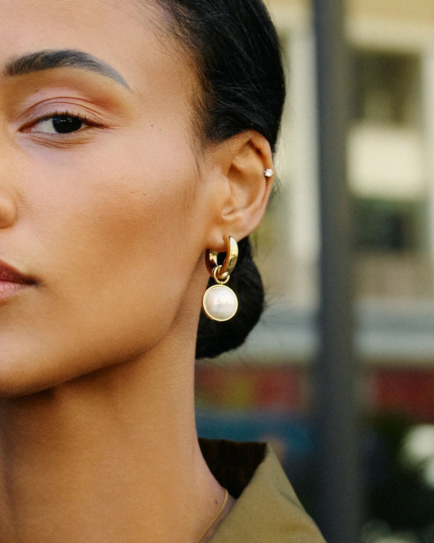 Gabrielle Hoops L Steel