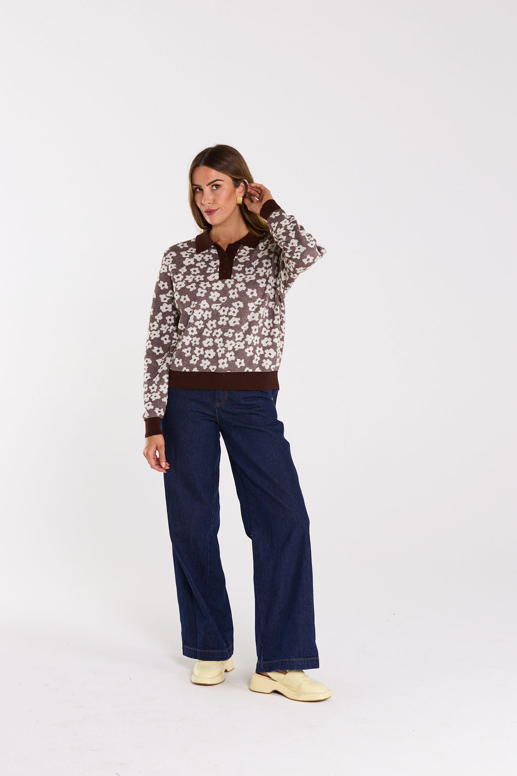 Fairplay Jumper Choc Ripple