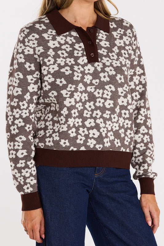 Fairplay Jumper Choc Ripple
