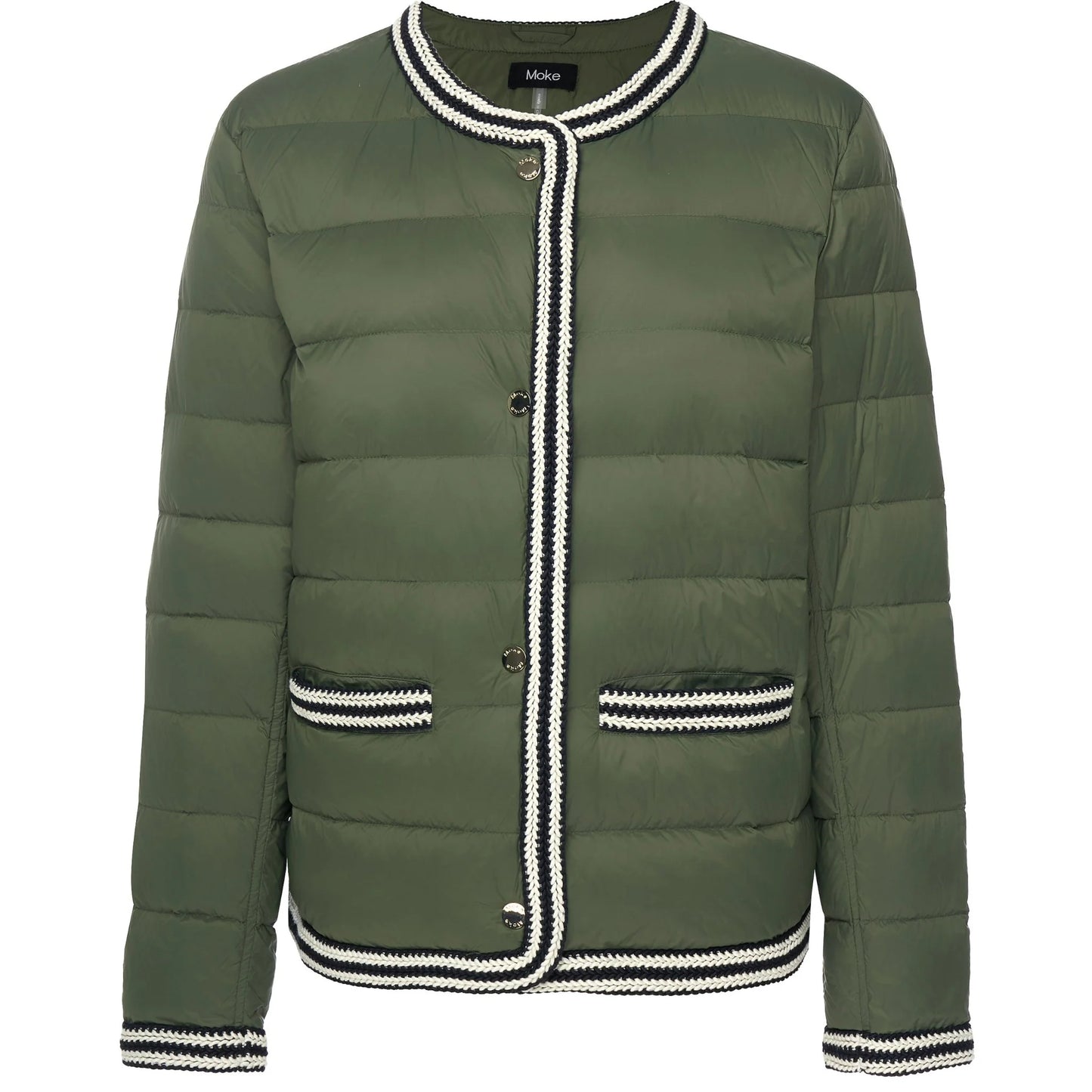 Moke Fern Puffer Down Jacket Olive Green