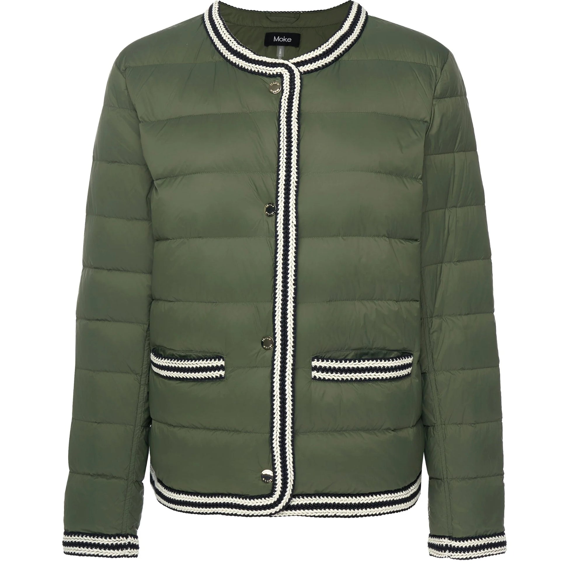 Moke Fern Puffer Down Jacket Olive Green