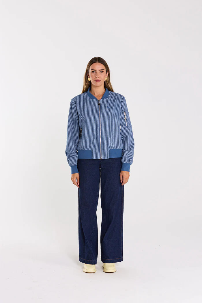 Flight Jacket Skyline Denim