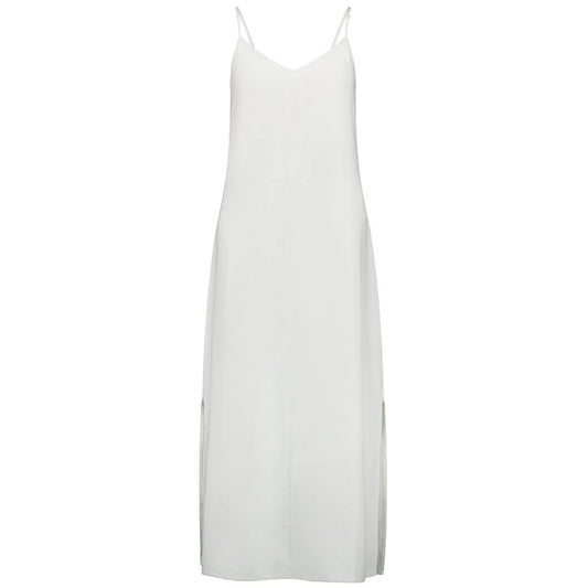 Moke Gina Linen Slip Dress in White