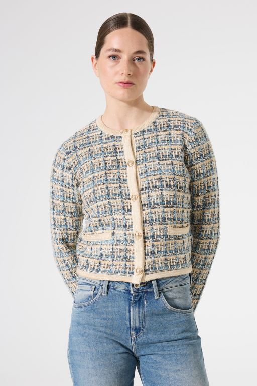Textured cardigan