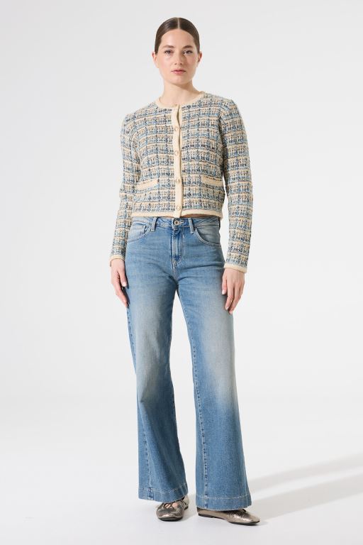 Textured cardigan