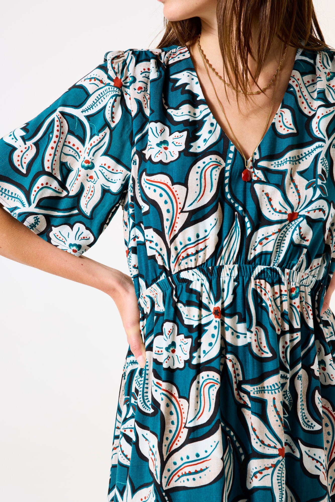 Dress with print Blue Lagoon