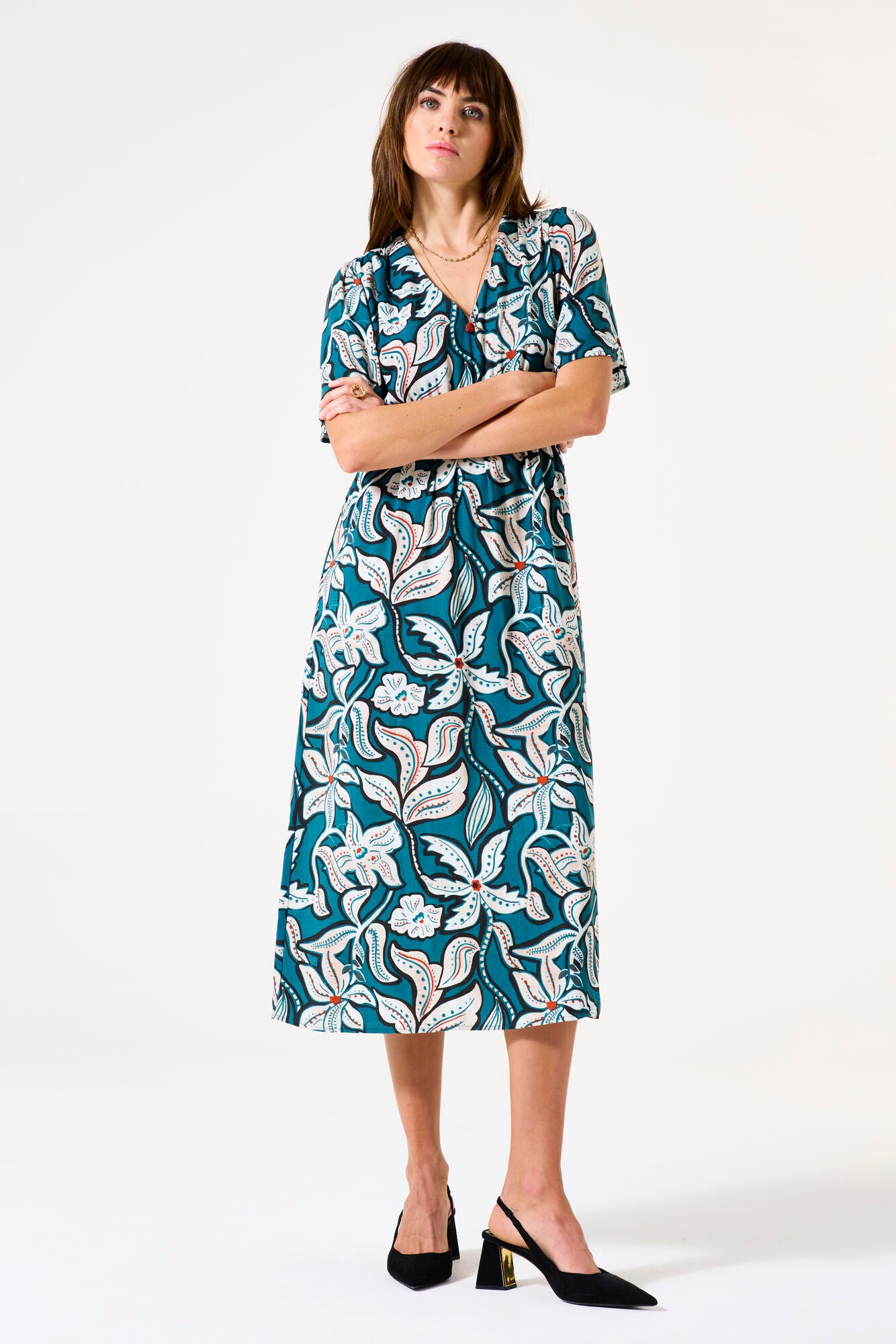 Dress with print Blue Lagoon