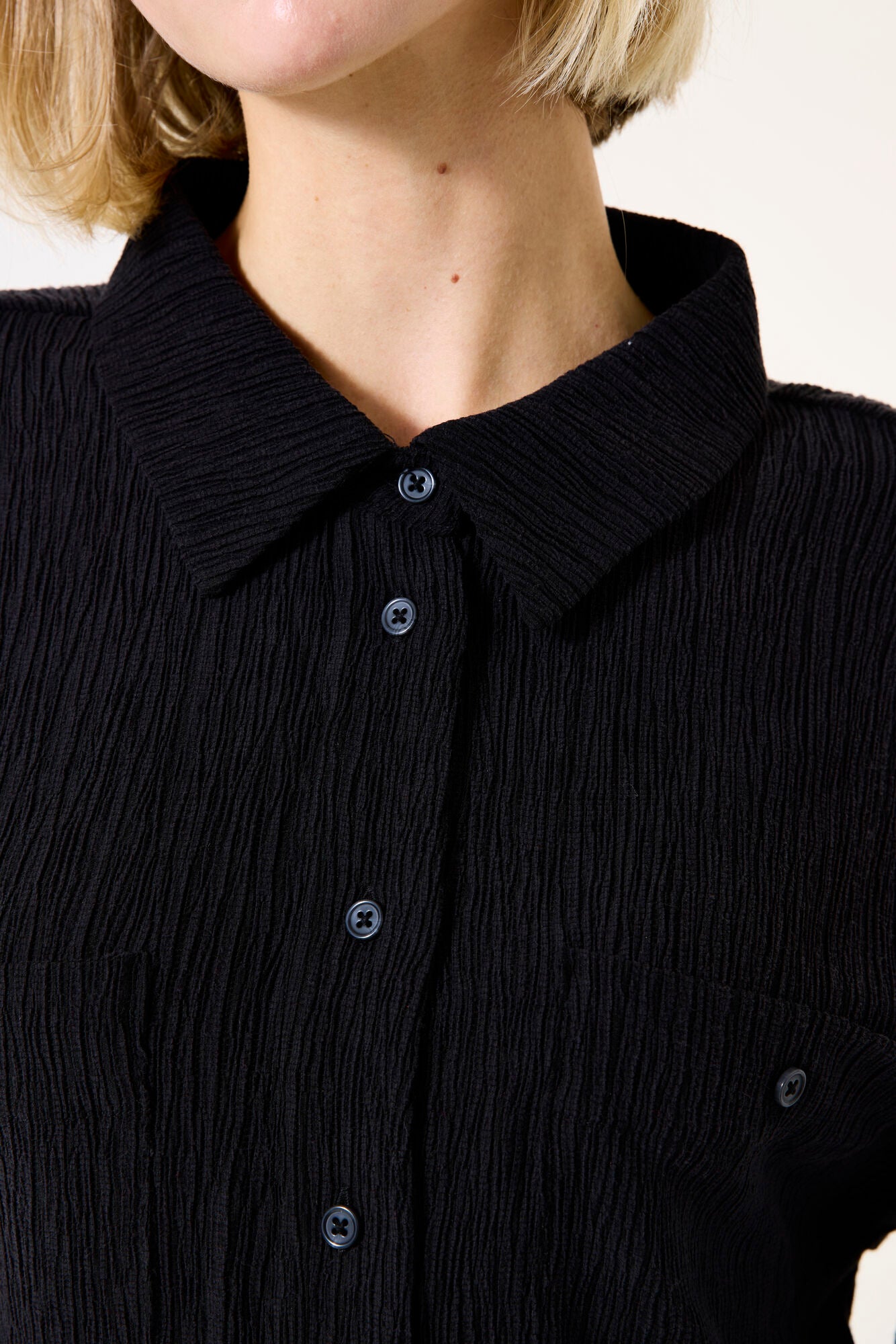 Ladies Shirt SS Black H50005