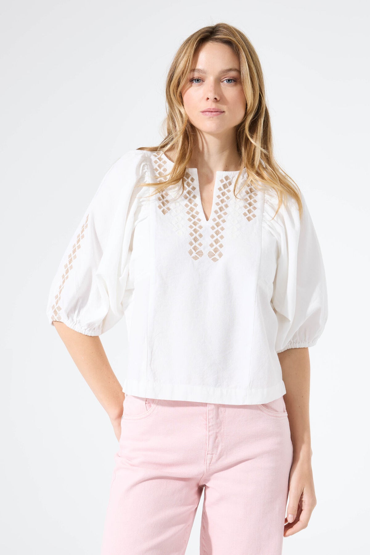 Embroidered Pattern Blouse