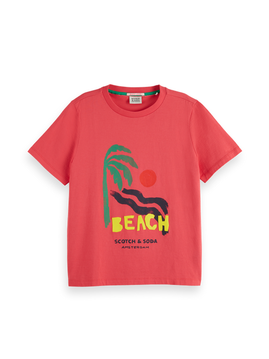Regular Fit T-shirt Fiery Rose