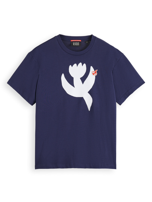 The Free Spirit Peace Bird T-Shirt - Navy