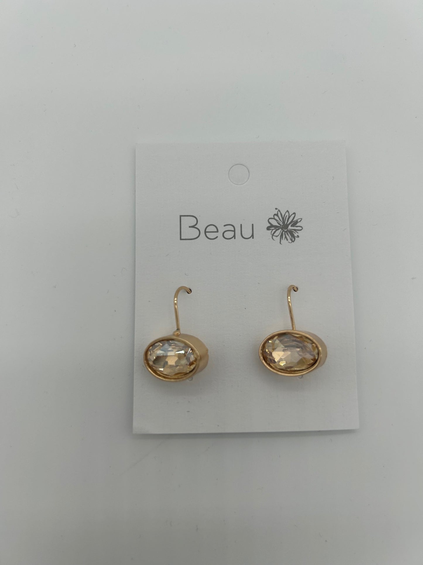 Champagne Crystal Earring