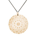 Lacey Yellow Gold Circle Necklace