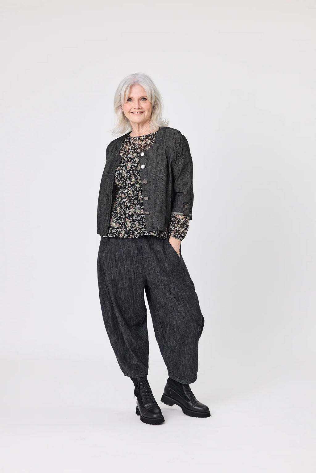 Lemon Tree Nina Black Denim Jacket