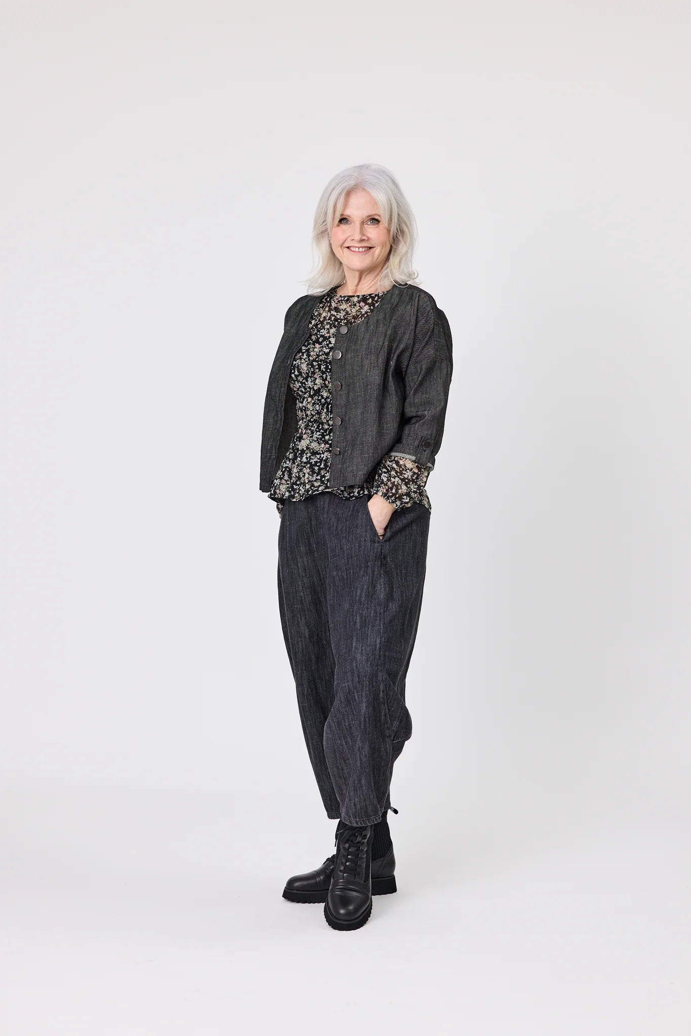 Lemon Tree Nina Black Denim Jacket