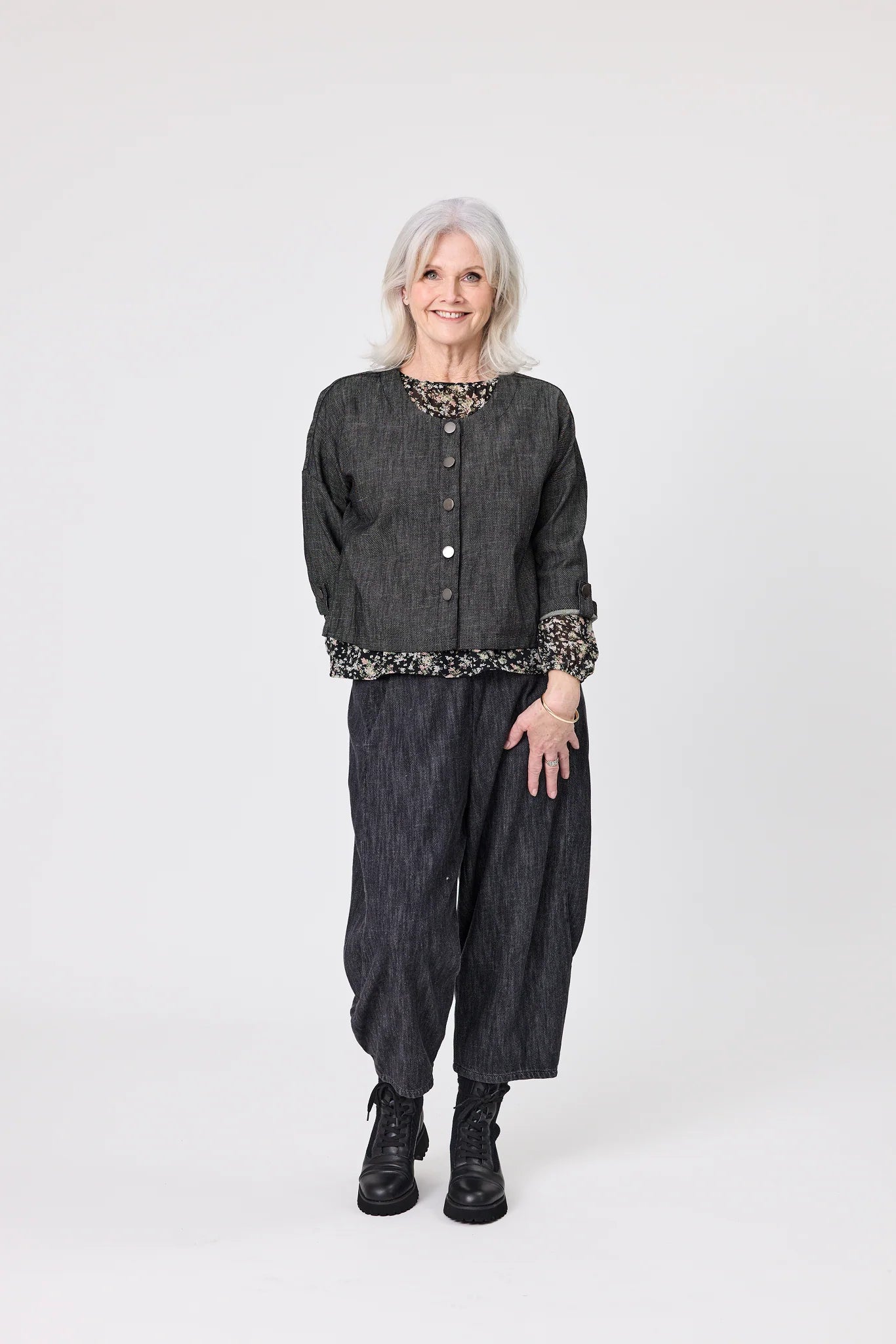 Lemon Tree Nina Black Denim Jacket