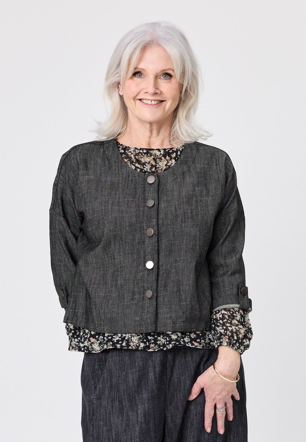 Lemon Tree Nina Black Denim Jacket