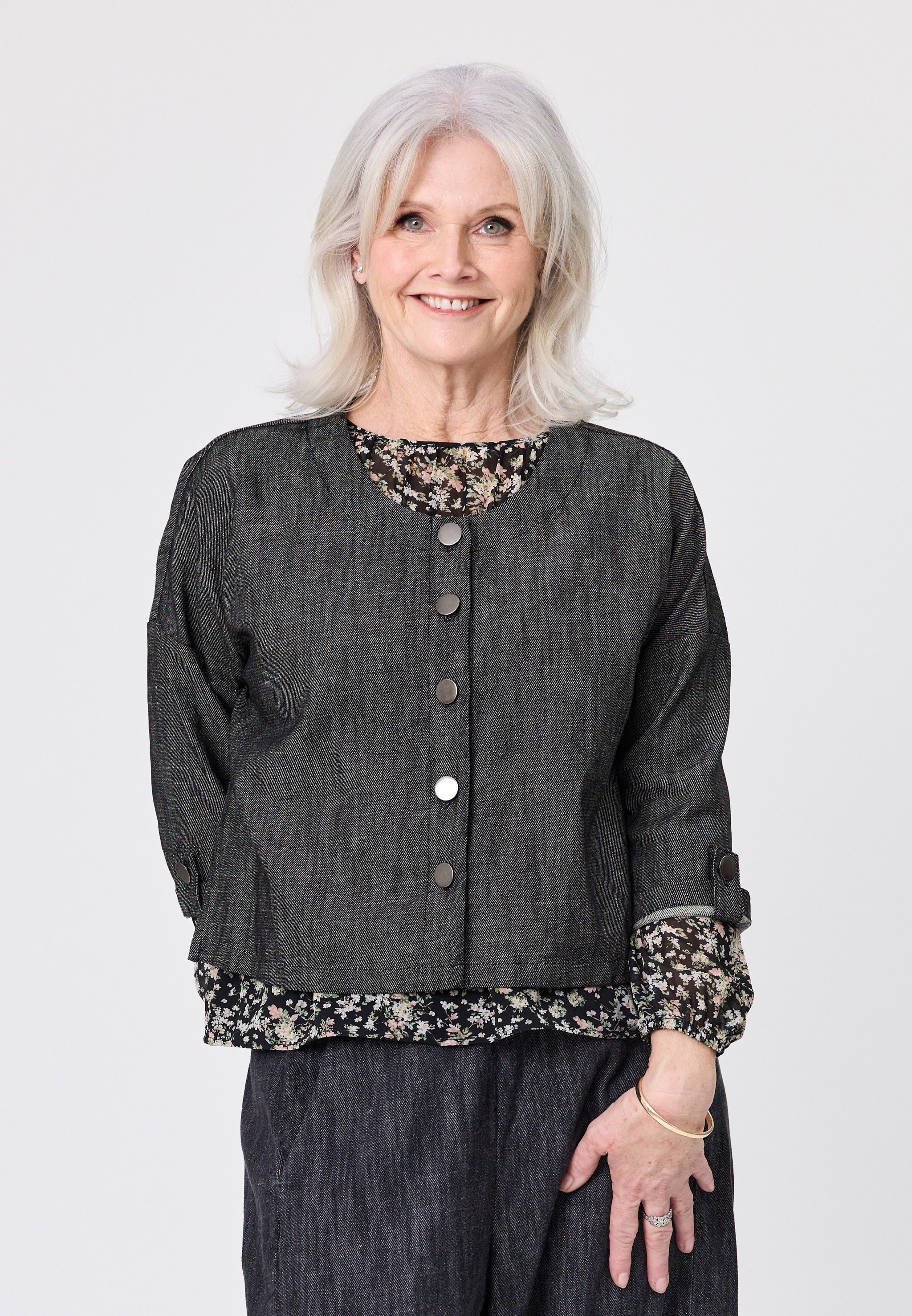 Lemon Tree Nina Black Denim Jacket