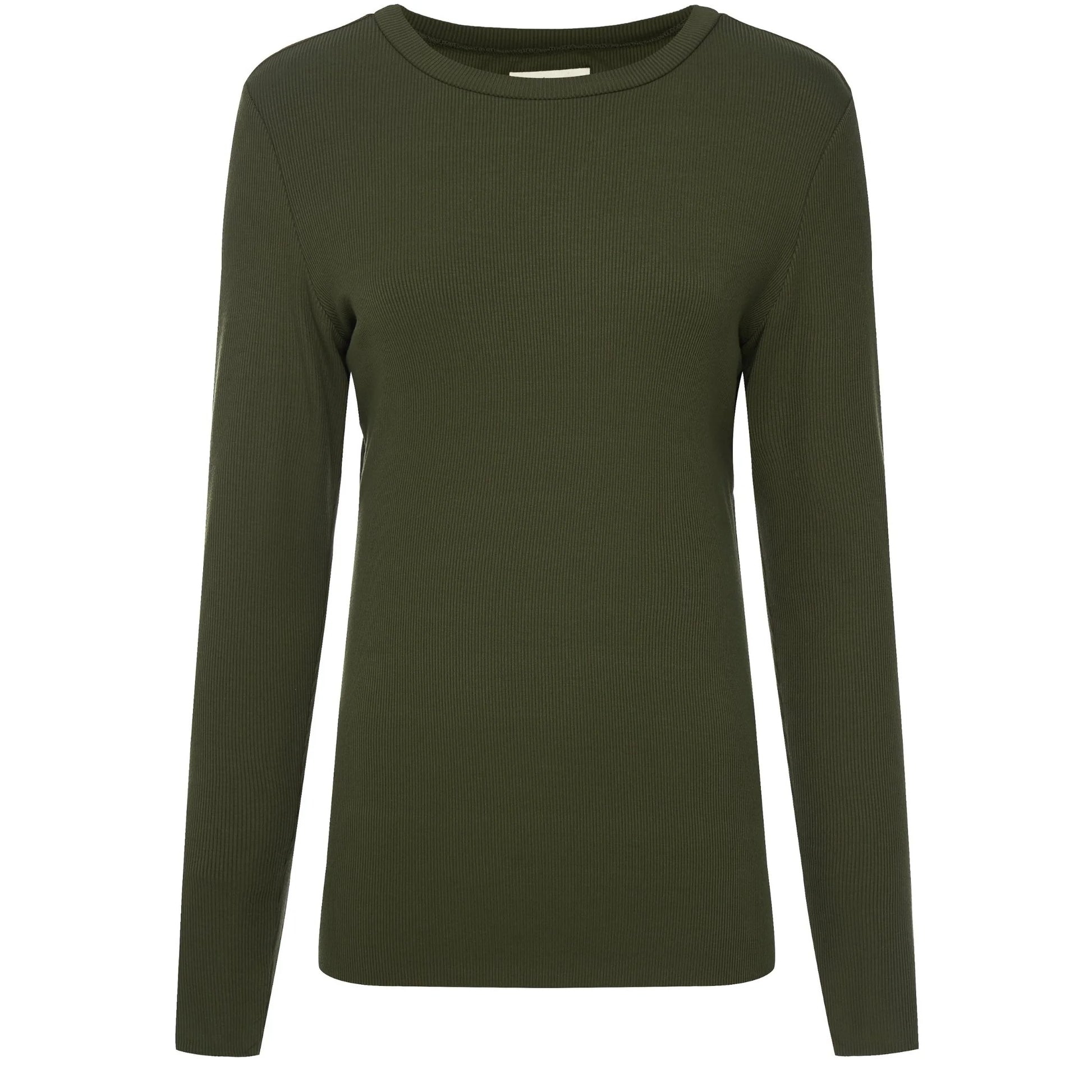 Lina Long Sleeve Ribbed Top Bonsai