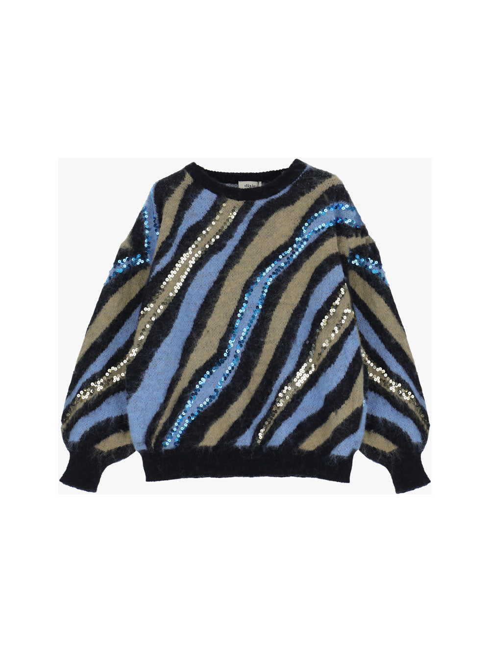 Crew Neck Sequin Sweater