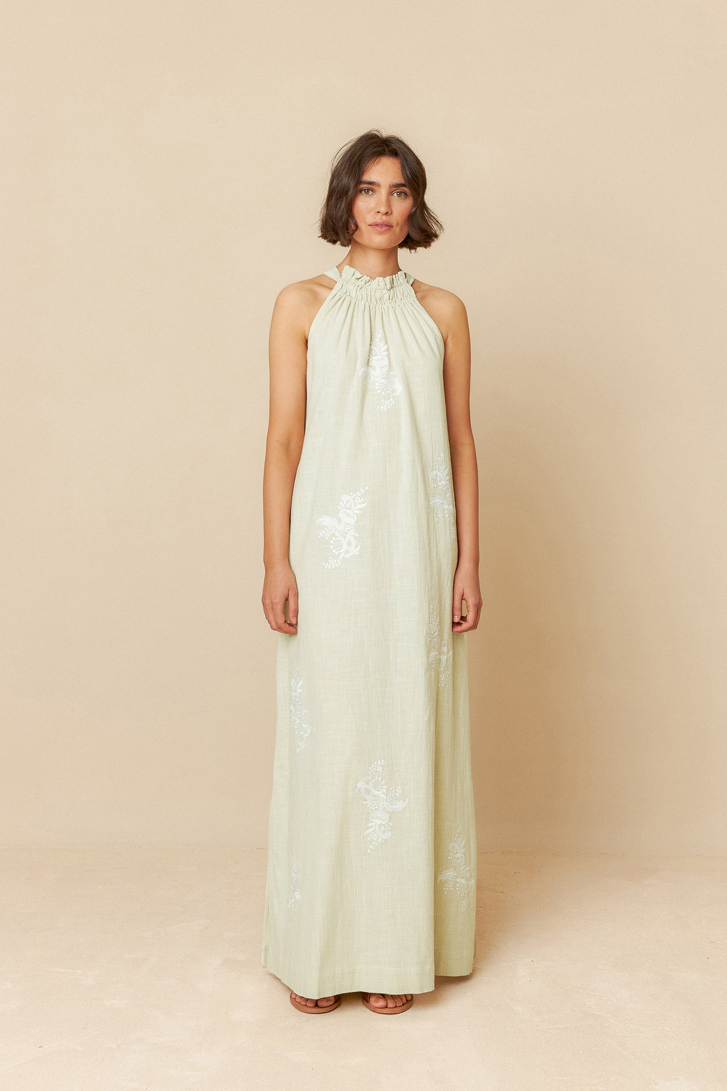 HALTER COLLAR DRESS