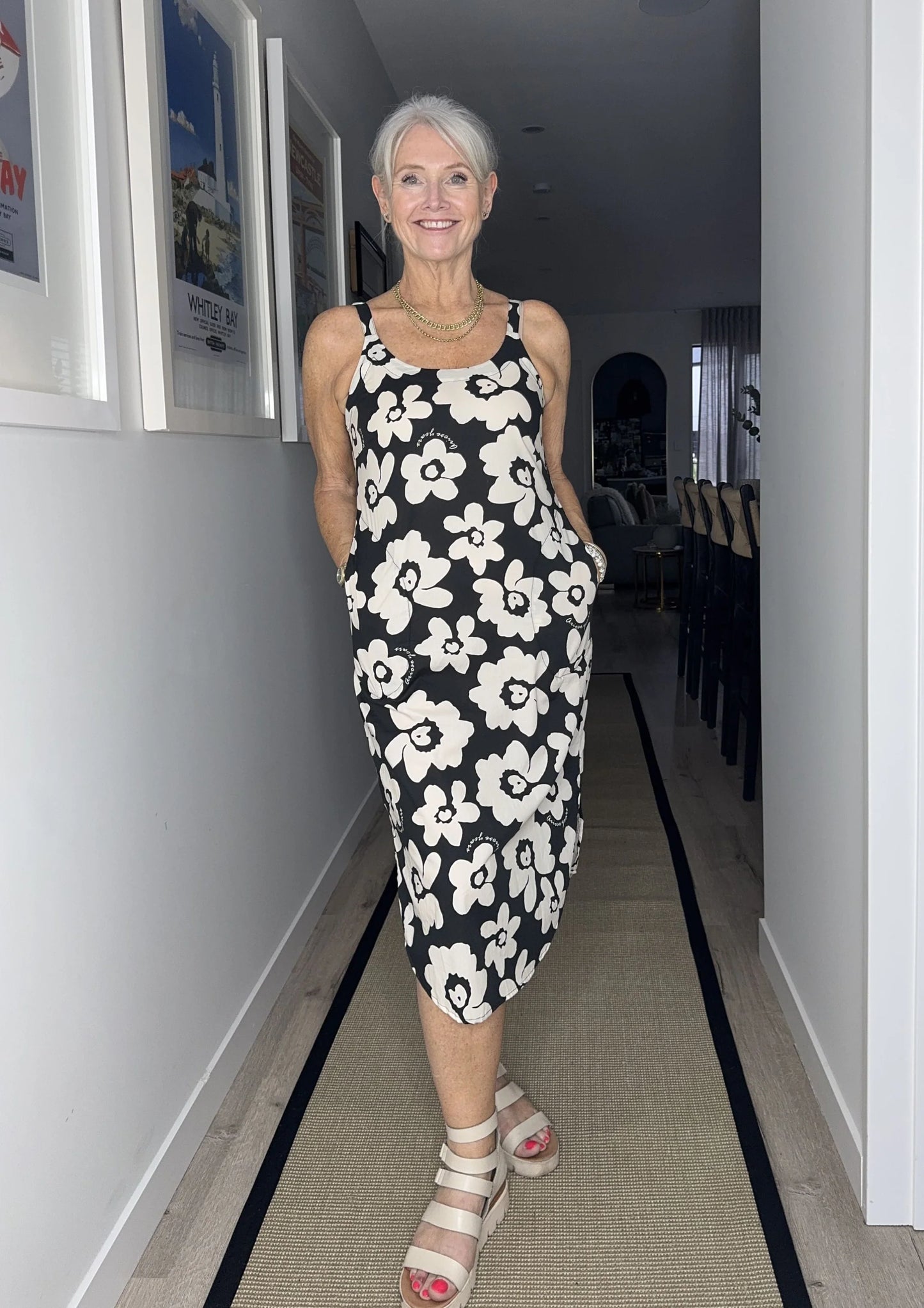 Maddie Dress | Black Floral