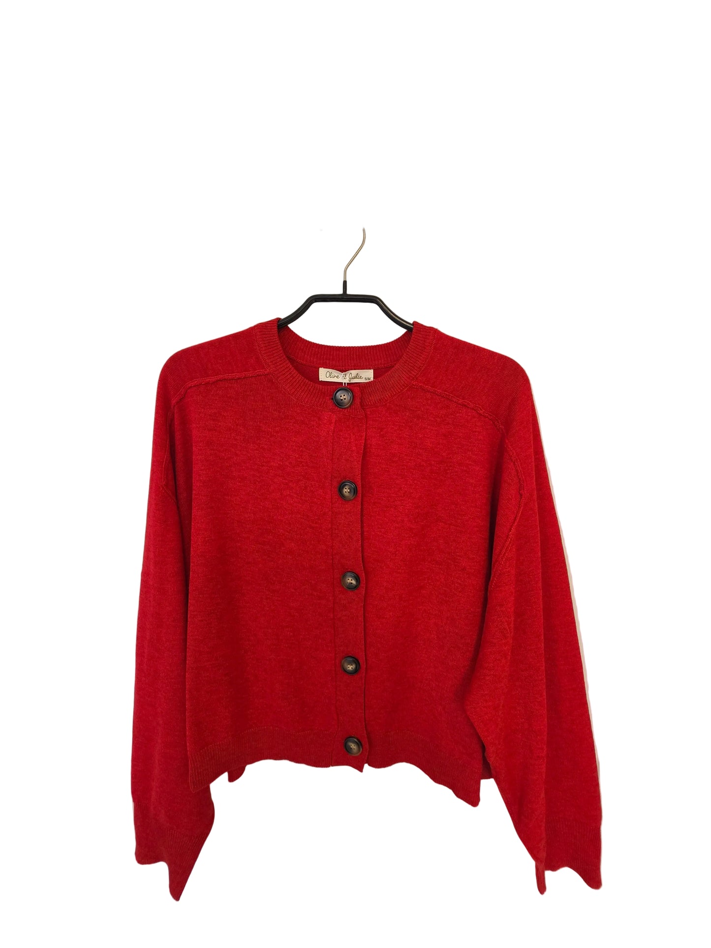 Natural O & J Knit Cape Cardi OJW40
