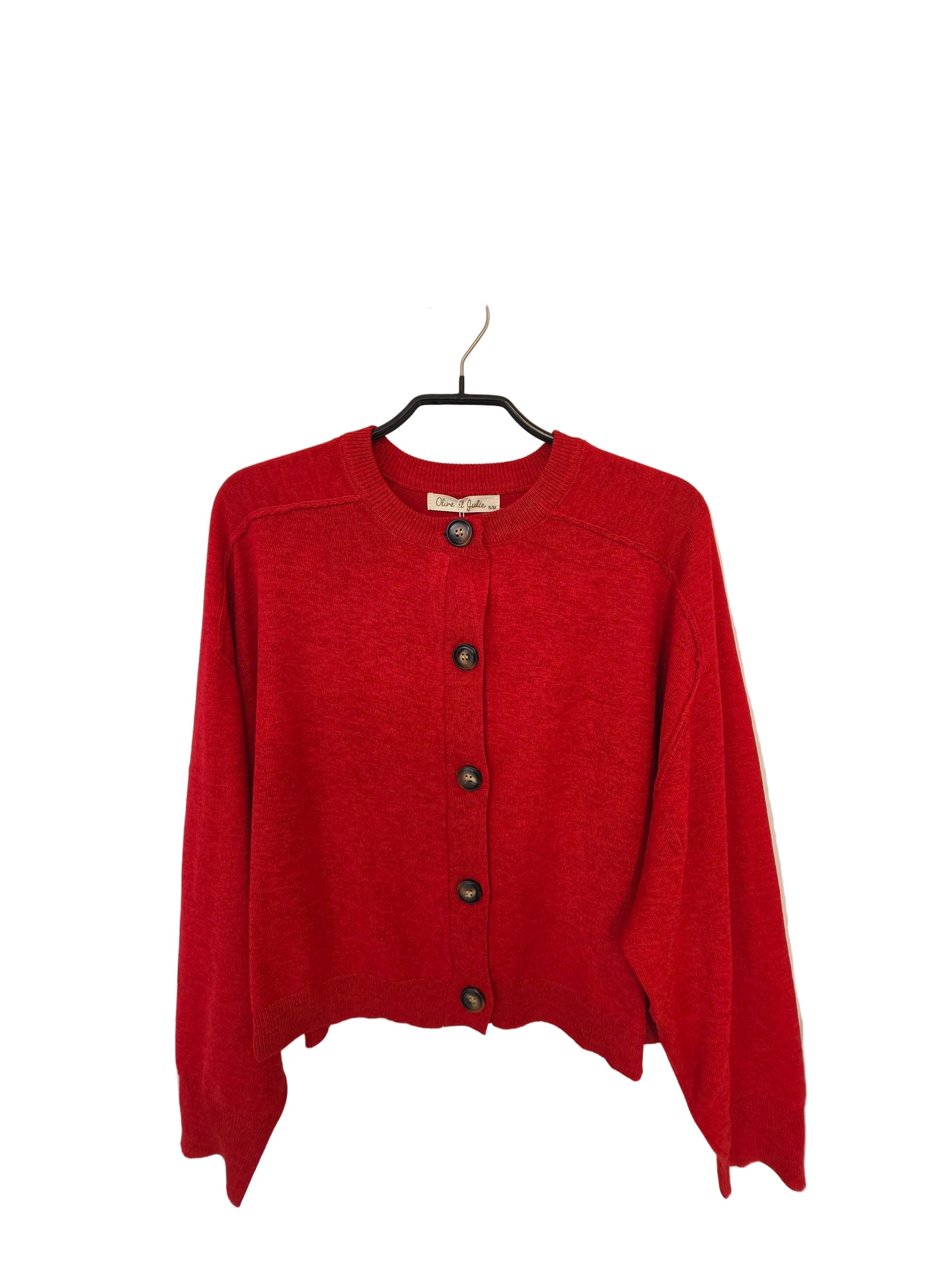 Natural O & J Knit Cape Cardi OJW40