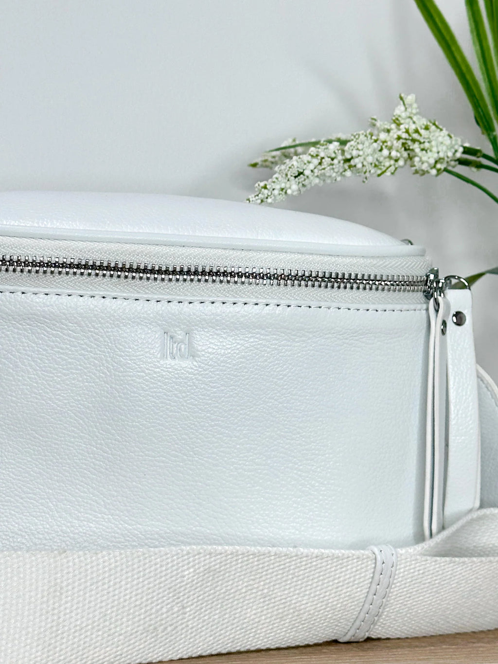 Dani Leather Bag White
