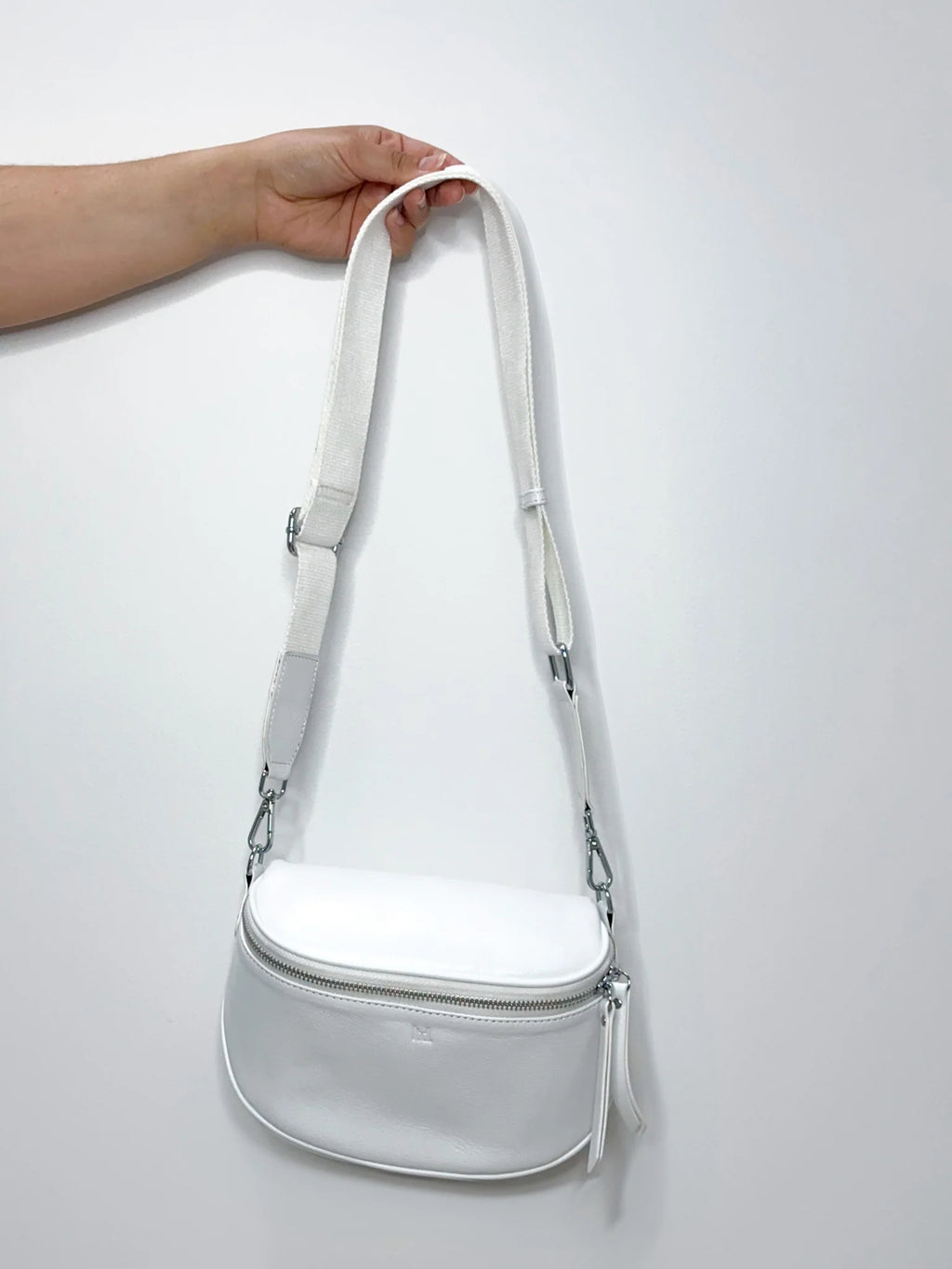 Dani Leather Bag White