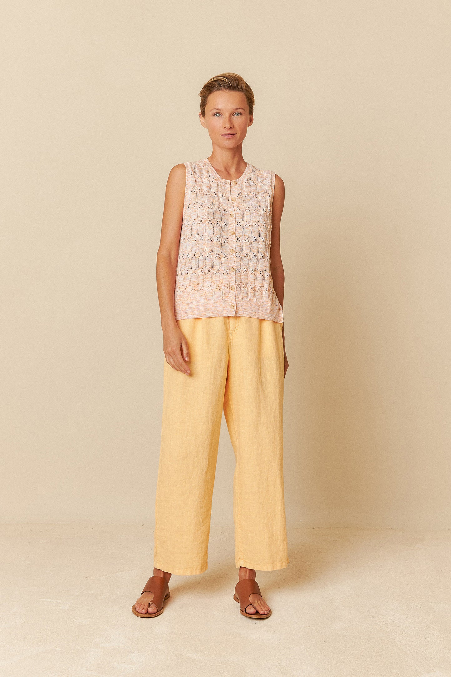 POINTELLE KNIT VEST