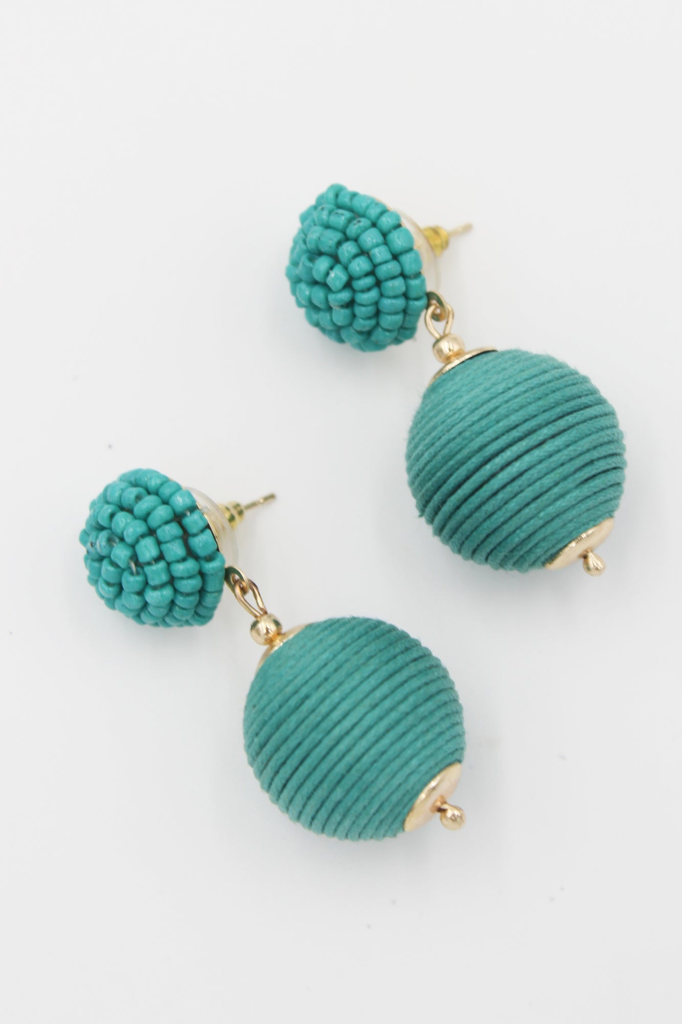 Aqua Bauble Earrings